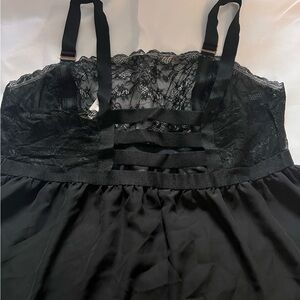 Cacique Black Lace Chemise